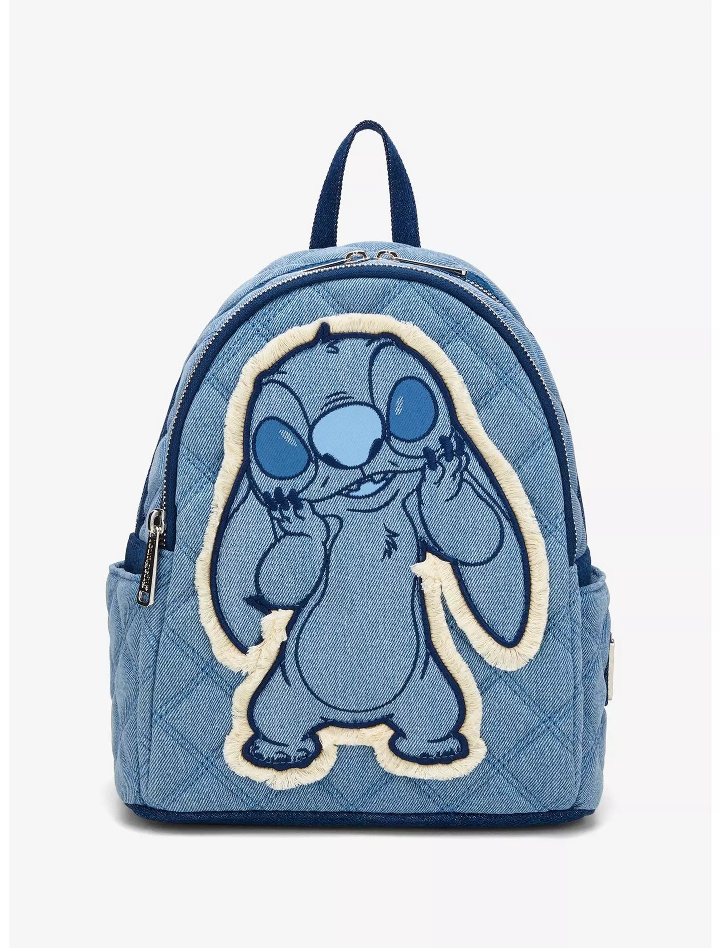Loungefly Disney Lilo & Stitch Denim Patchwork Mini Backpack