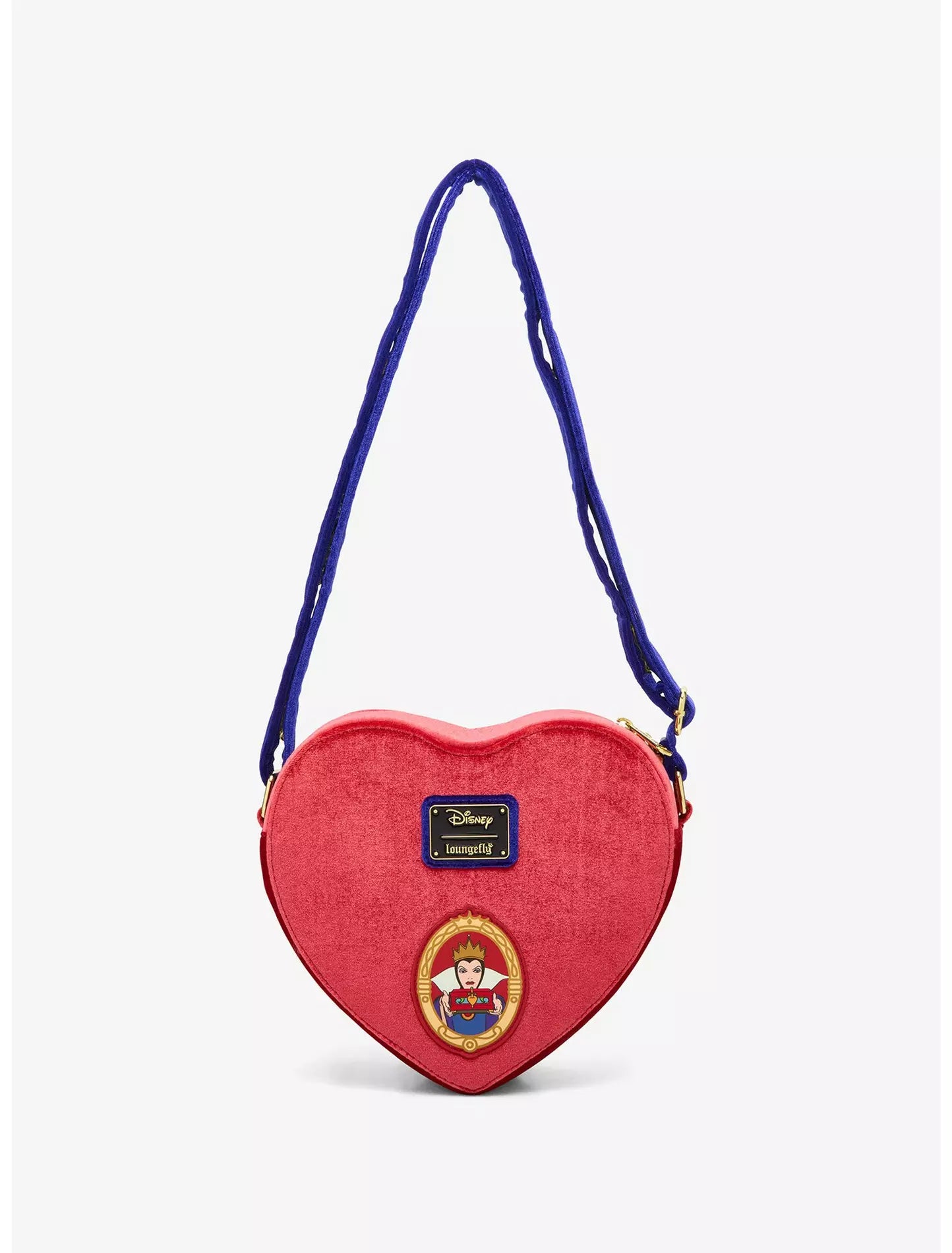 Loungefly Disney Snow White and the Seven Dwarfs Evil Queen Velvet Crossbody Bag