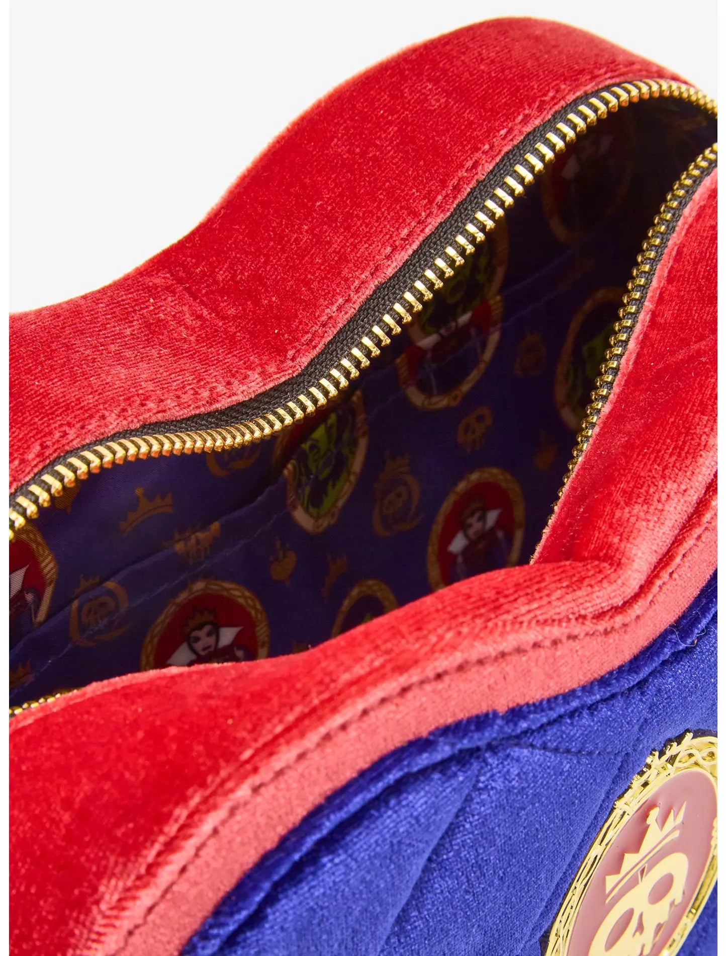Loungefly Disney Snow White and the Seven Dwarfs Evil Queen Velvet Crossbody Bag