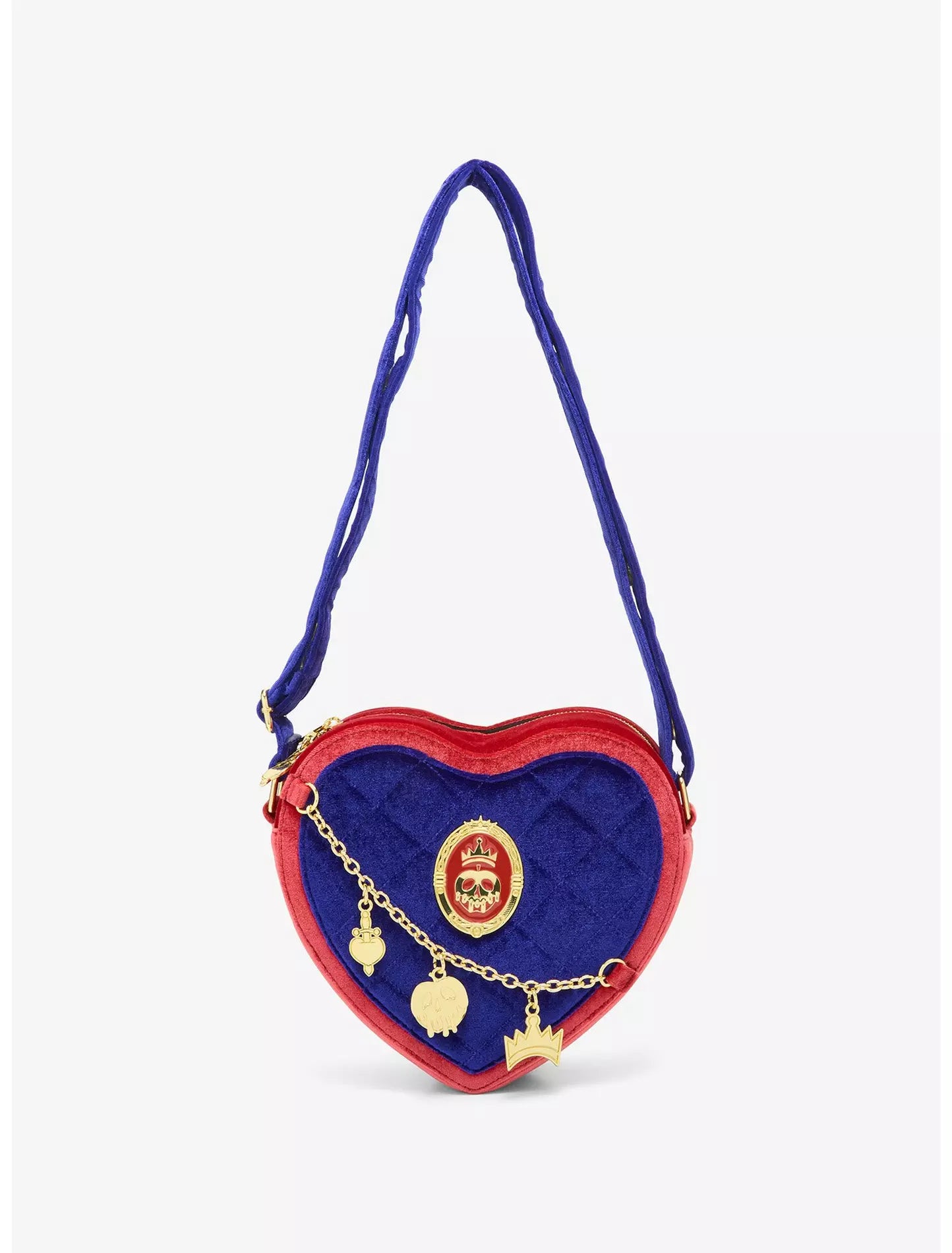 Loungefly Disney Snow White and the Seven Dwarfs Evil Queen Velvet Crossbody Bag