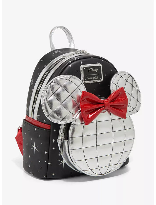Loungefly Disney Minnie Mouse Disco Metallic Mini Backpack