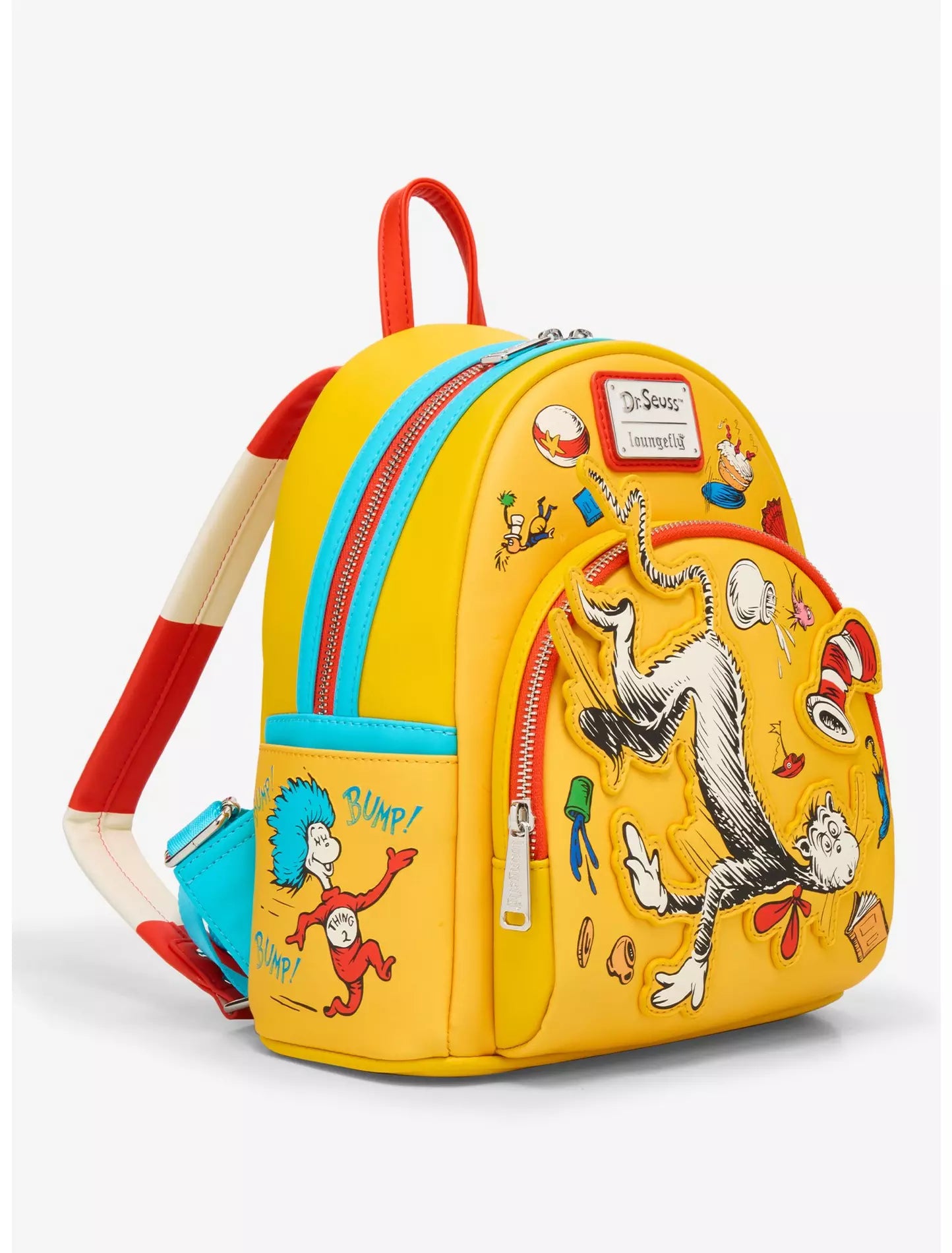 Loungefly Dr. Seuss The Cat In The Hat Falling Icons Mini Backpack