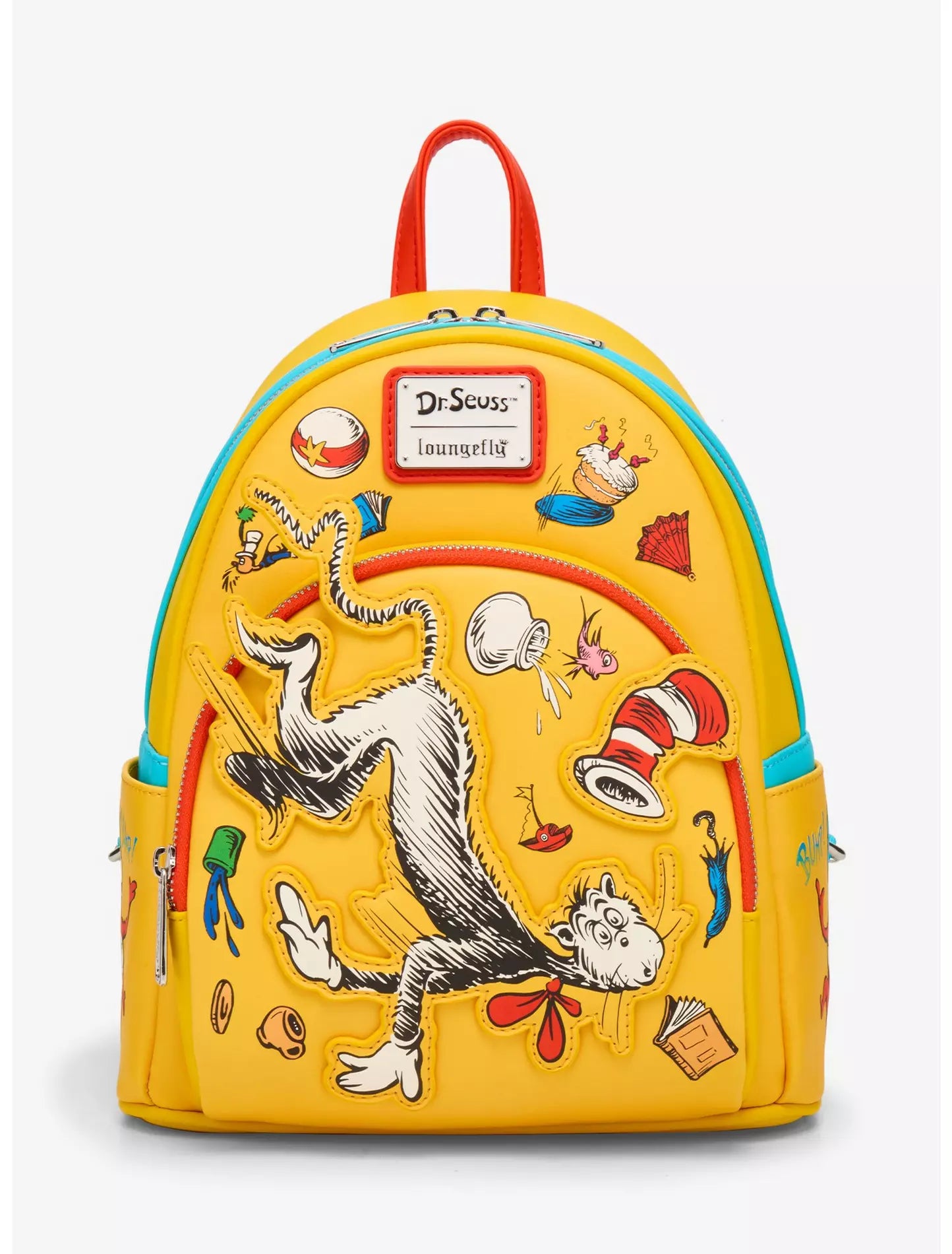 Loungefly Dr. Seuss The Cat In The Hat Falling Icons Mini Backpack