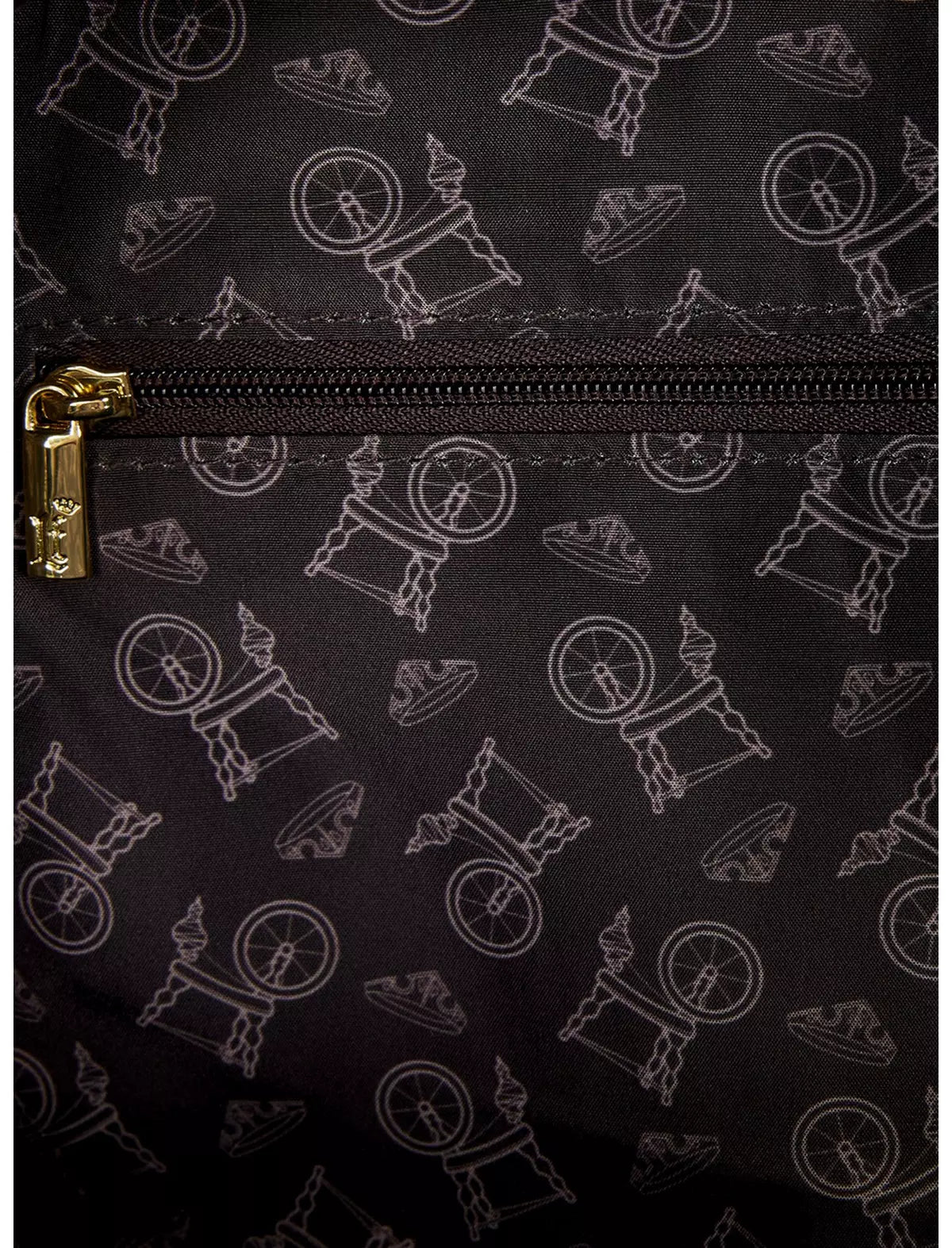 Loungefly Disney Sleeping Beauty Aurora & Maleficent Spinning Wheel Mini Backpack