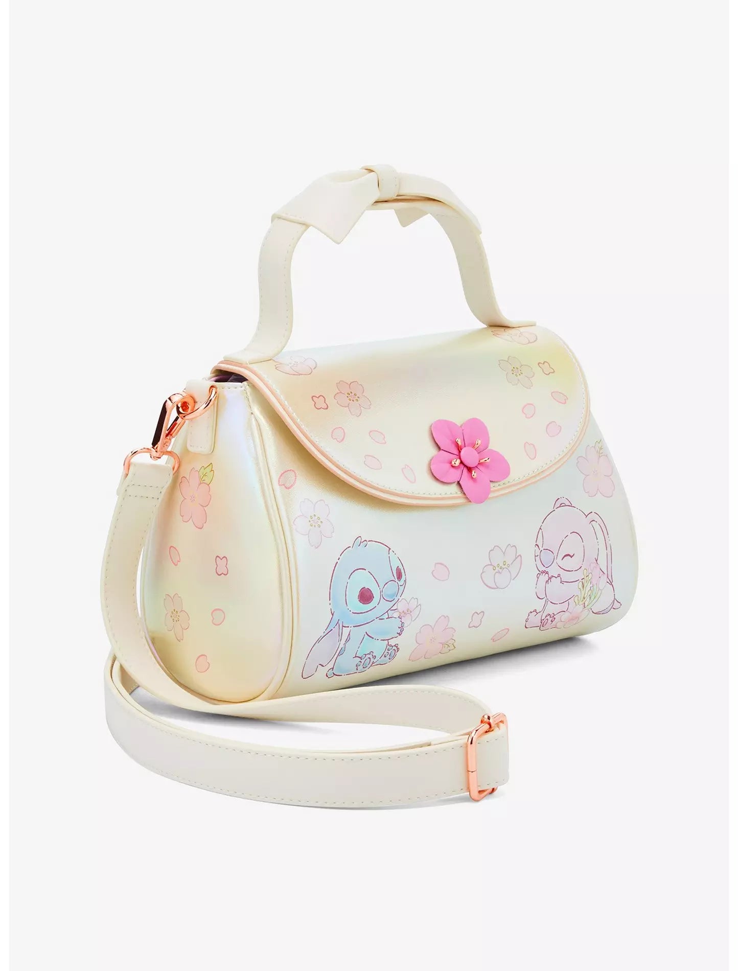 Loungefly Disney Stitch & Angel  Cherry Blossoms Crossbody
