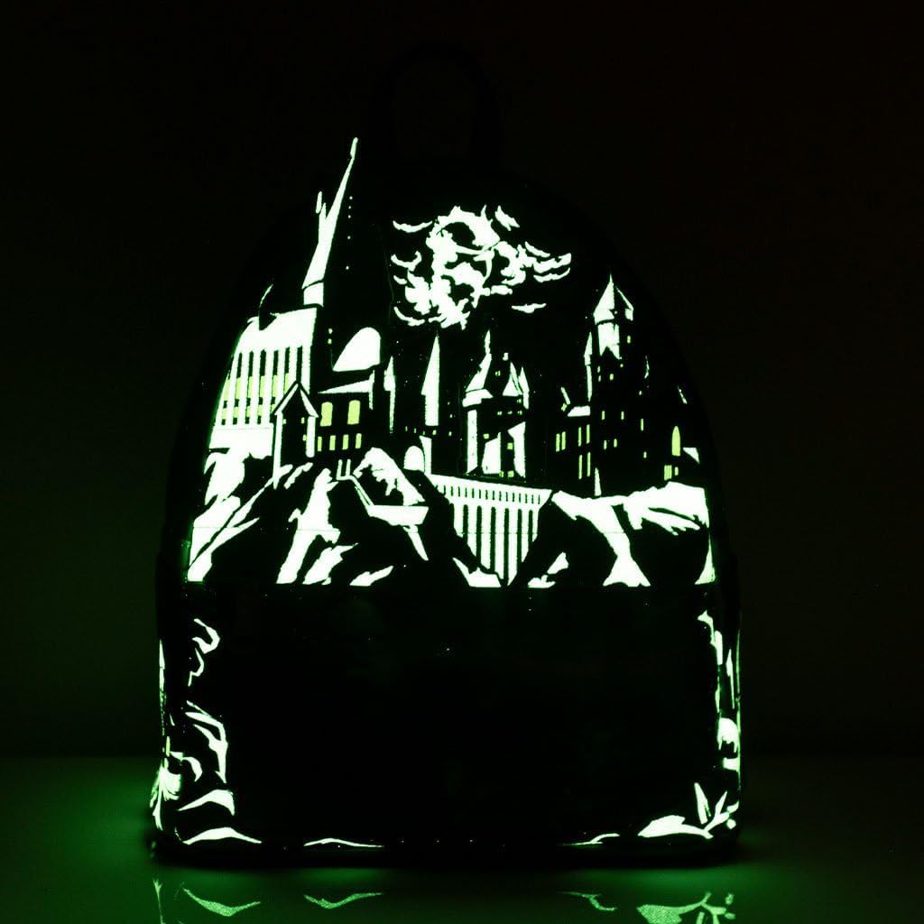 Loungefly Harry Potter vs. Voldemort  Battle of Hogwarts Lenticular Mini Backpack - Glow in the Dark