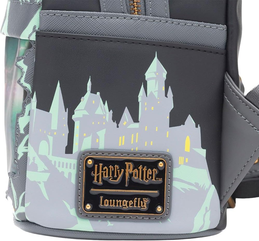 Loungefly Harry Potter vs. Voldemort  Battle of Hogwarts Lenticular Mini Backpack - Glow in the Dark