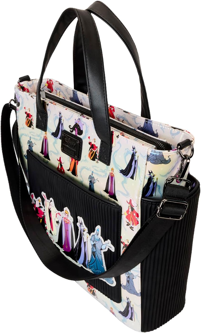 Loungefly Disney Villains AOP Convertible Backpack & Tote Bag