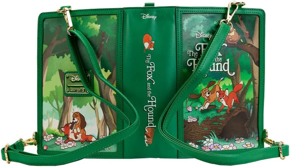 Loungefly Disney Fox and the Hound Classic Books Convertible Crossbody