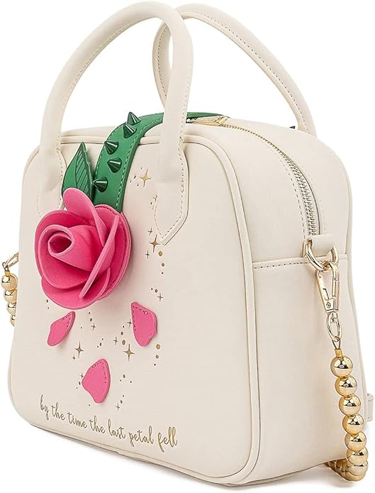Loungefly Beauty and the Beast Rose Crossbody Bag