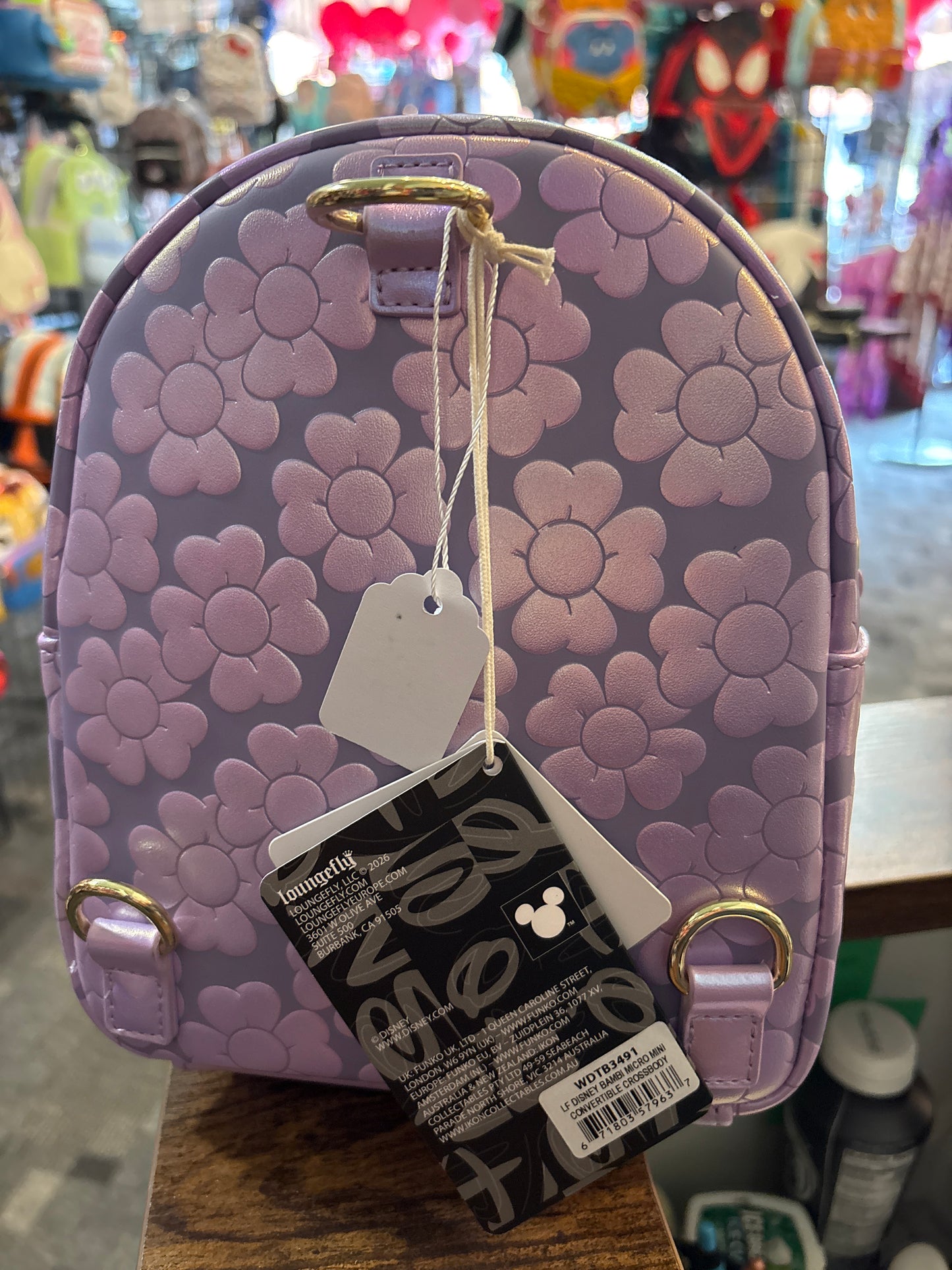 Loungefly Bambi Micro mini convertible crossbody