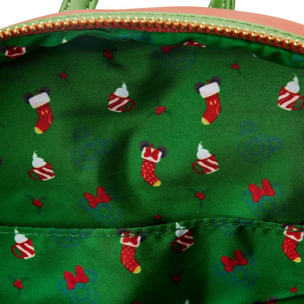 Loungefly Disney Mickey & Minnie Mouse Hot Cocoa Fireplace Mini Backpack - Light Up