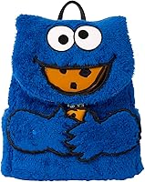 Loungefly Sesame Street Cookie Monster Plush Mini Backpack W/ Coin Bag