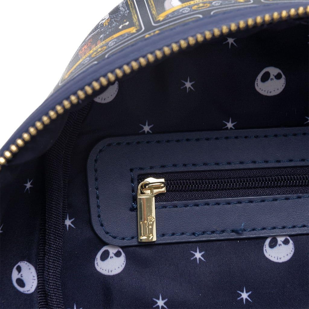 Loungefly Nightmare Before Christmas Fuego AOP Tarot Mini Backpack