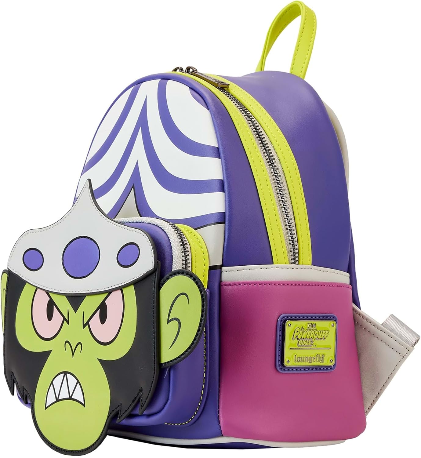 Loungefly Cartoon Network Powerpuff Girls Mojo Jojo Cosplay Mini Backpack - Glow in the Dark