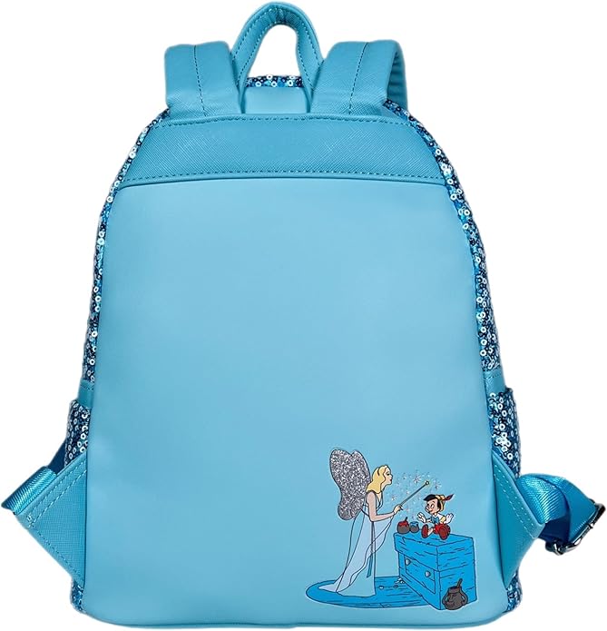 Loungefly Blue Fairy Mini Backpack - Lights Up