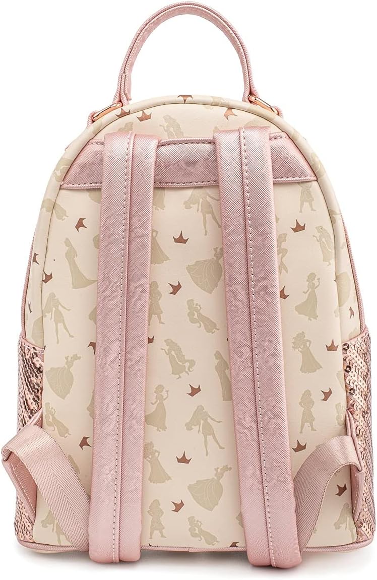 Loungefly Disney Ultimate Princesses AOP Sequin Mini Backpack