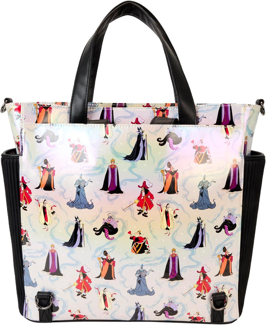 Loungefly Disney Villains AOP Convertible Backpack & Tote Bag