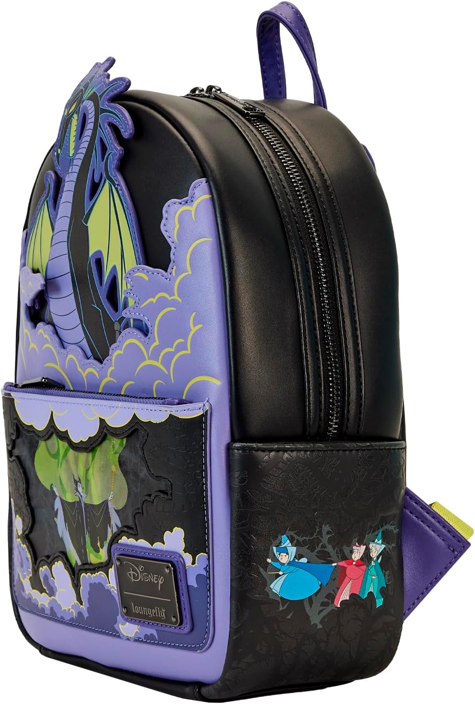 Loungefly Disney Maleficent Dragon Lenticular Mini-Backpack - Glow in The Dark