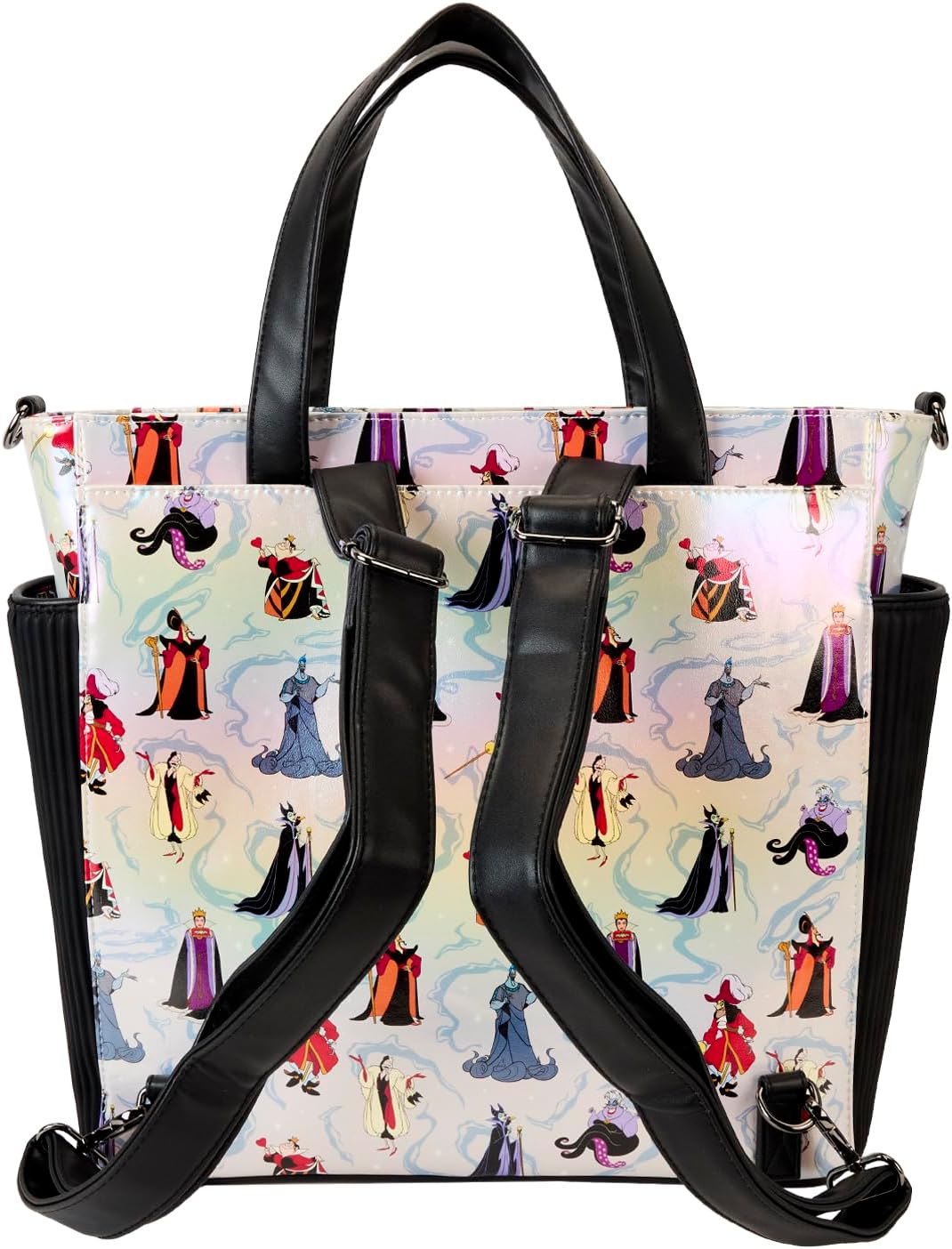 Loungefly Disney Villains AOP Convertible Backpack & Tote Bag