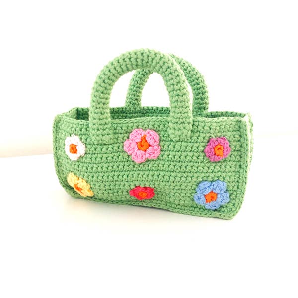 Easter Basket with Plush Eggs – Handmade Cotton Gift Basket