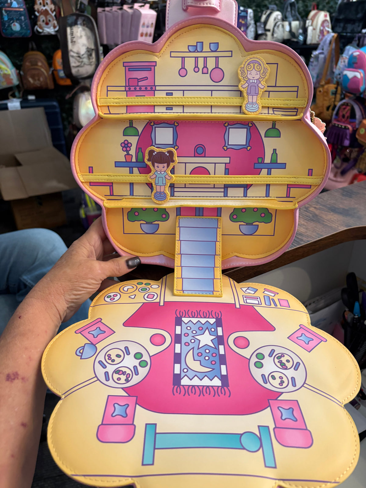Loungefly Polly Pocket mini Backpack Round Pink