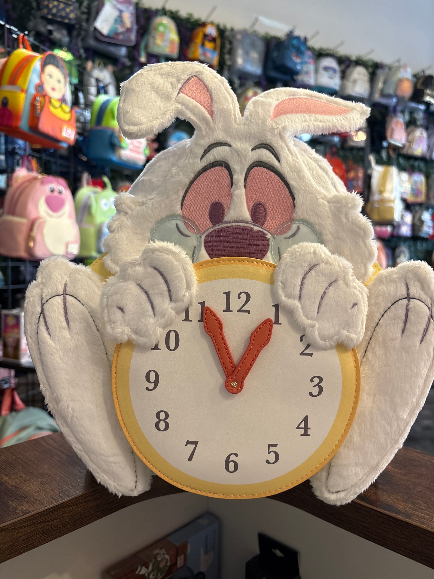 Lounge Fly Alice in Wonderland White Rabbit mini backpack