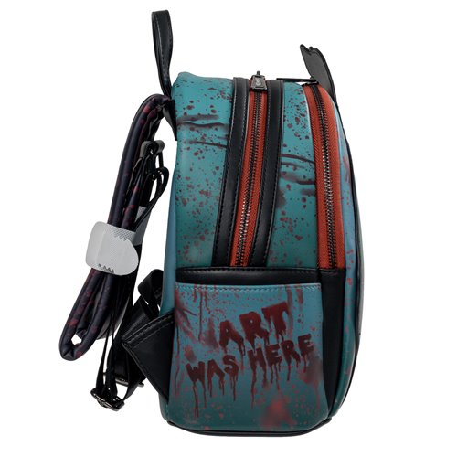 Loungefly Terrifier Art the Clown Blood Splatter Mini-Backpack - Glow in the Dark