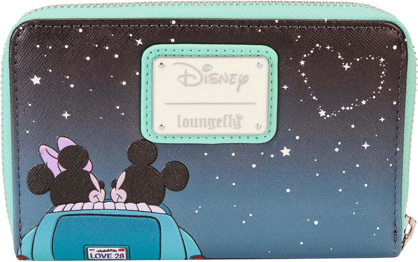 Loungefly Disney Mickey and Minnie Date Night Drive-In Zip Around Wallet