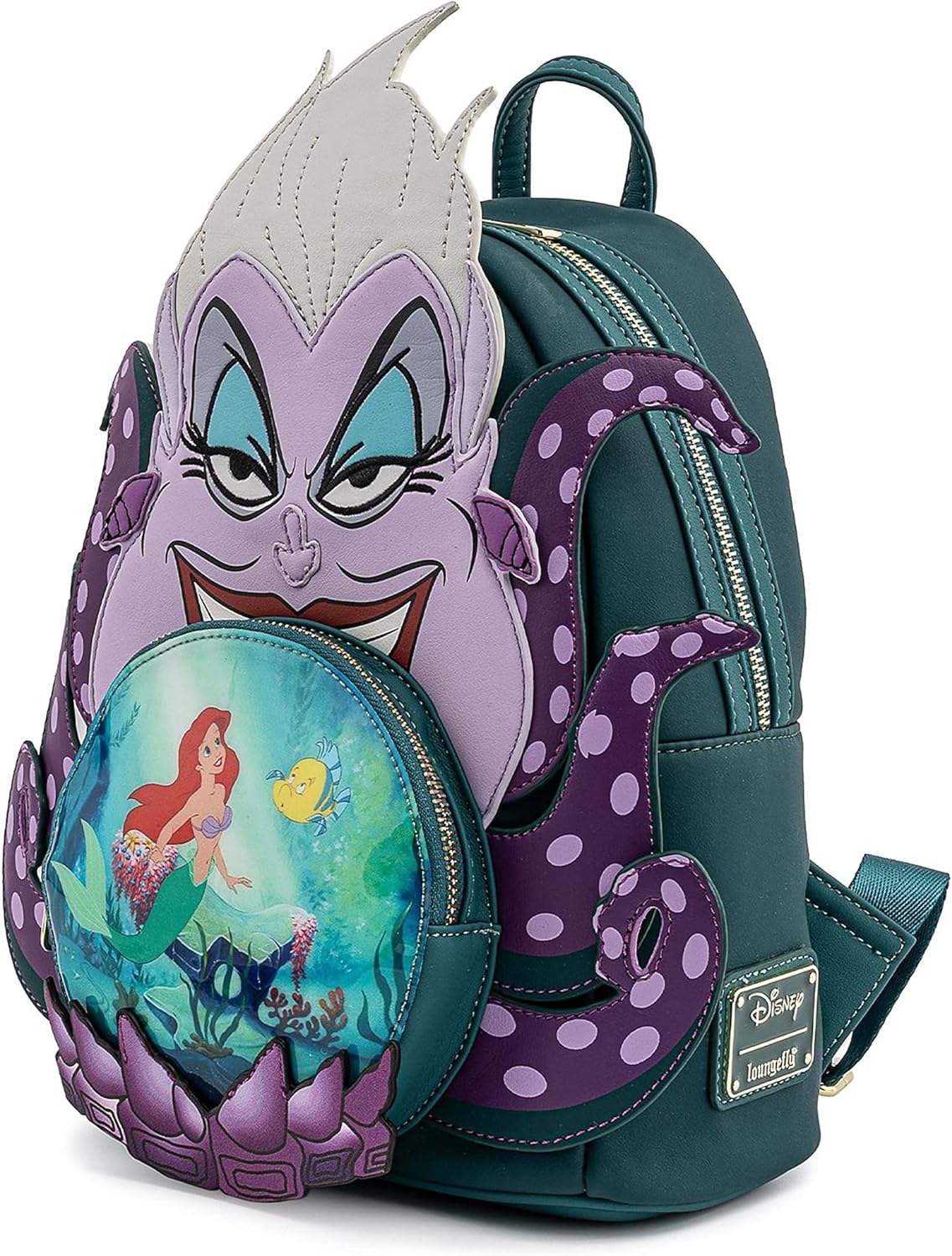 Loungefly Disney Villains Scene Ursula Crystal Ball Mini Backpack