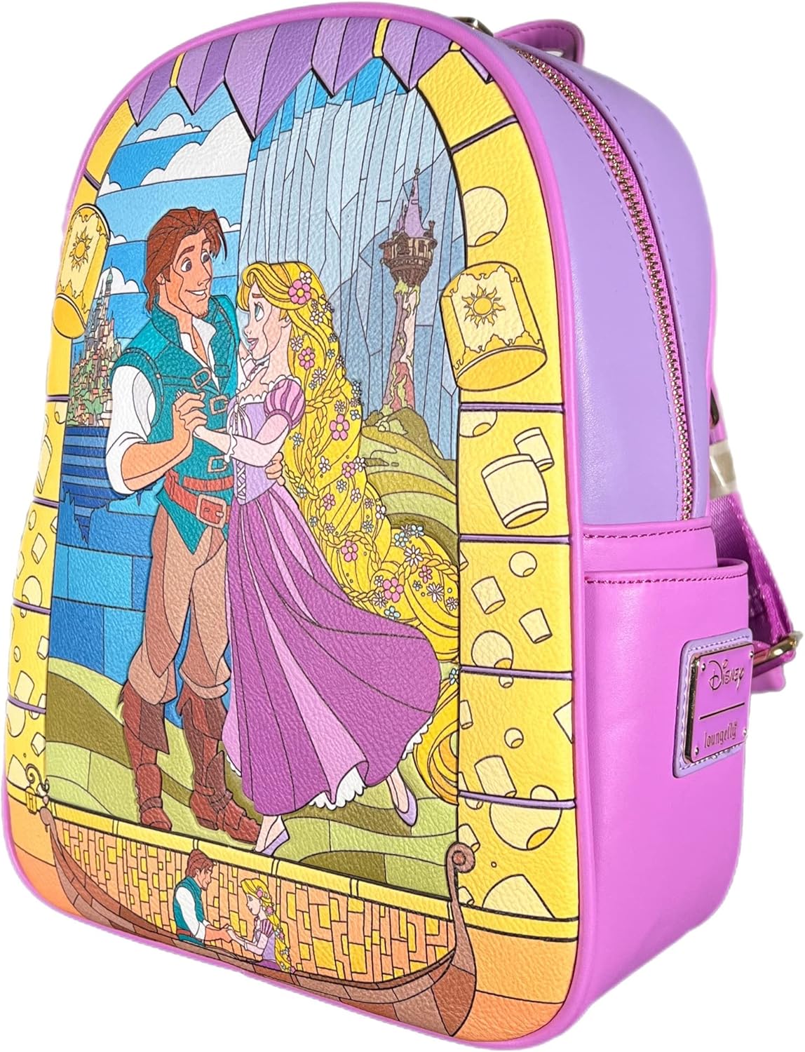 Loungefly Disney Rapunzel Tangled Stained Glass Mini Backpack