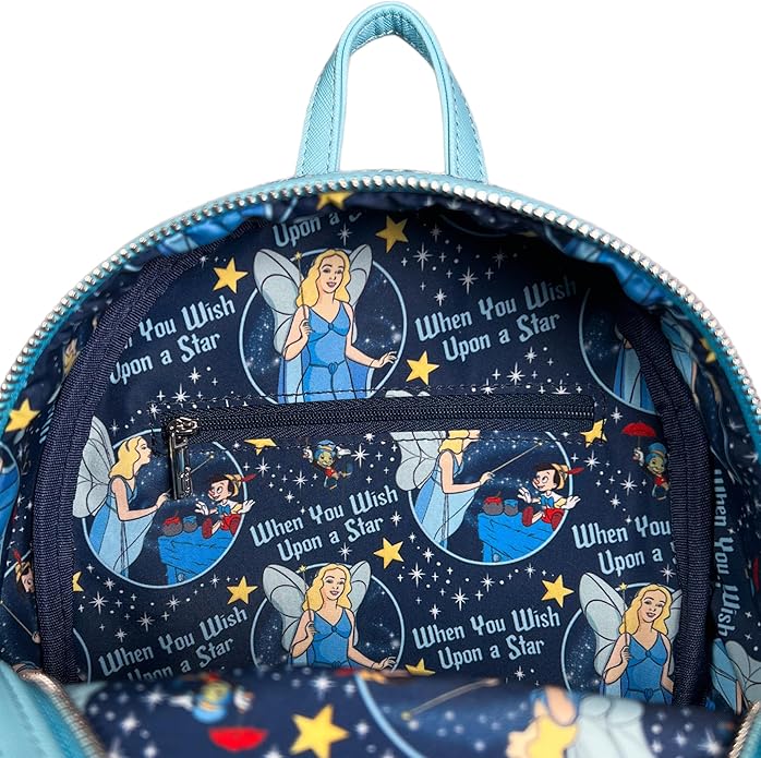 Loungefly Blue Fairy Mini Backpack - Lights Up