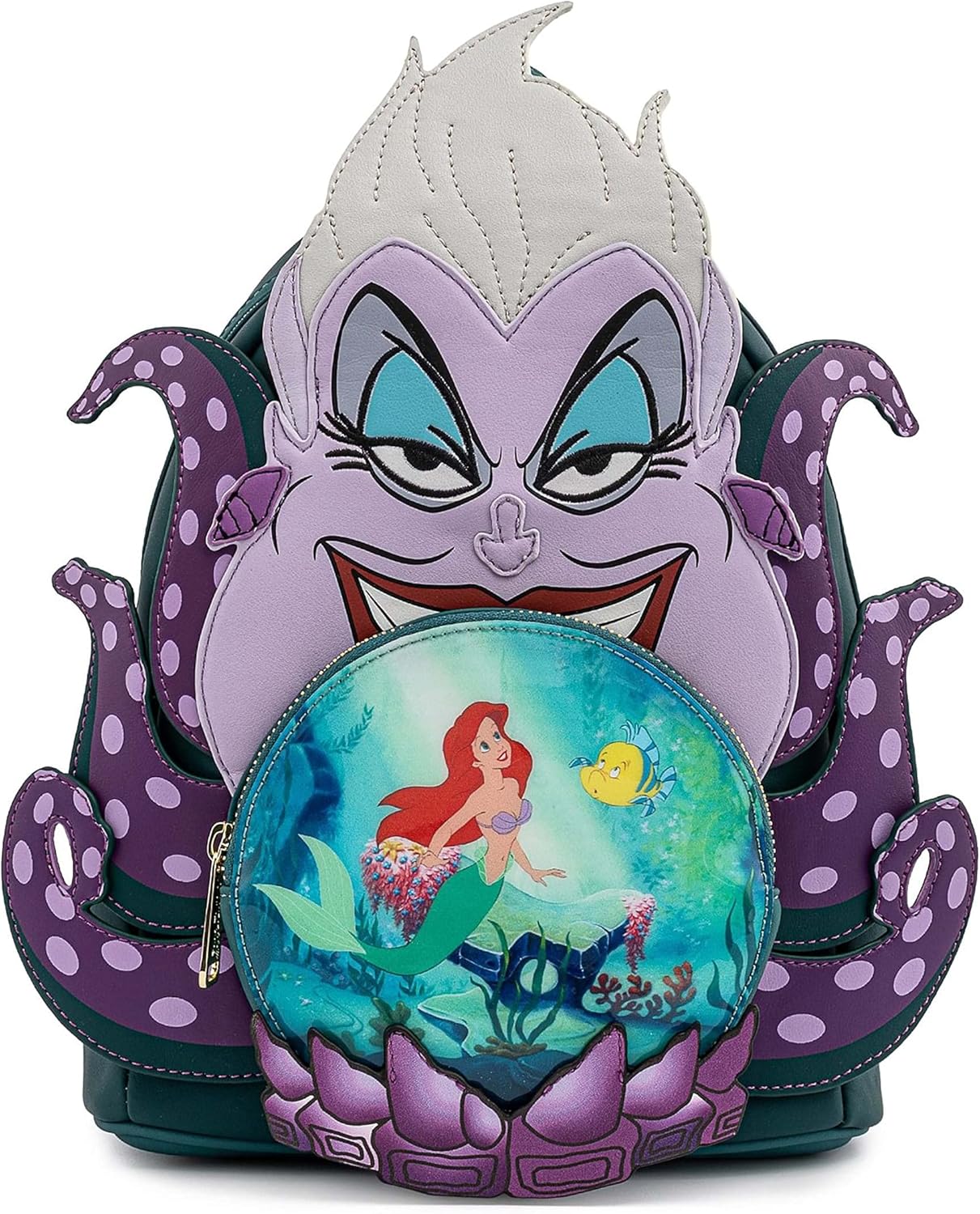 Loungefly Disney Villains Scene Ursula Crystal Ball Mini Backpack