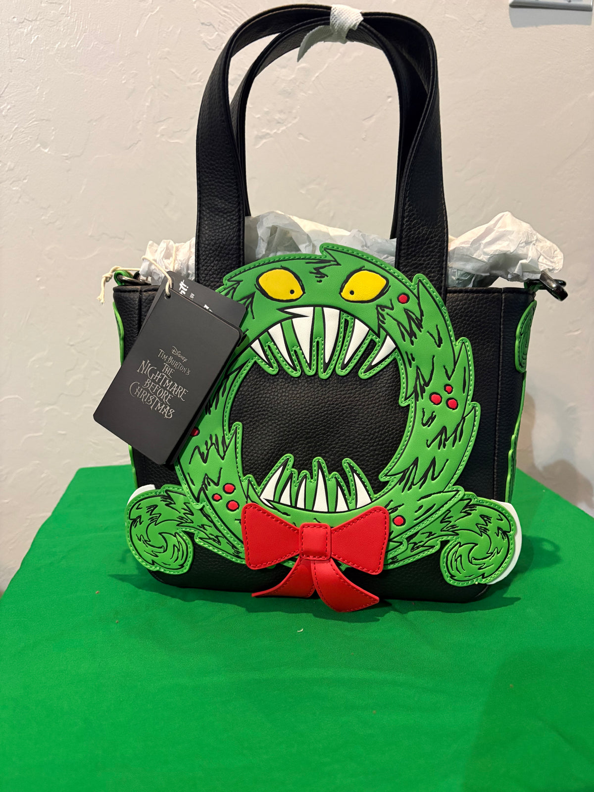 Loungefly Disney NBC Man Eating Wreath mini Tote