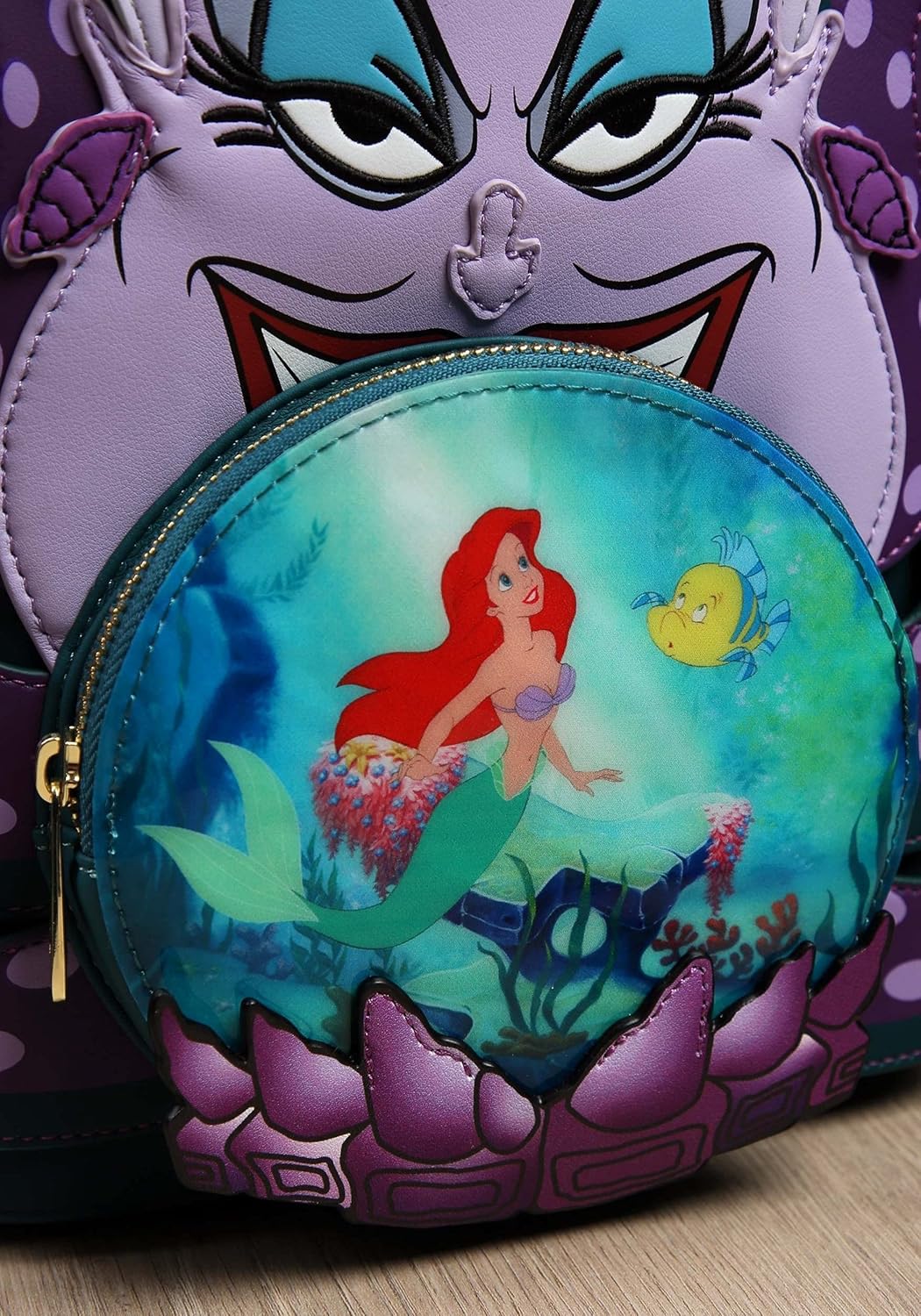 Loungefly Disney Villains Scene Ursula Crystal Ball Mini Backpack
