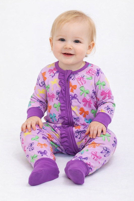 Bows of Hope Ruffle Zippy