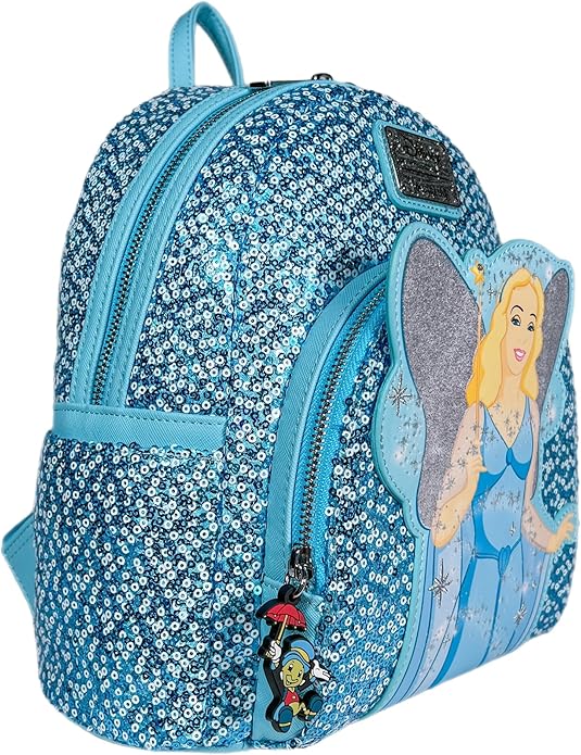 Loungefly Blue Fairy Mini Backpack - Lights Up
