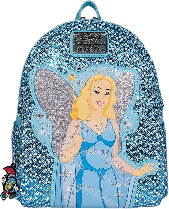 Loungefly Blue Fairy Mini Backpack - Lights Up