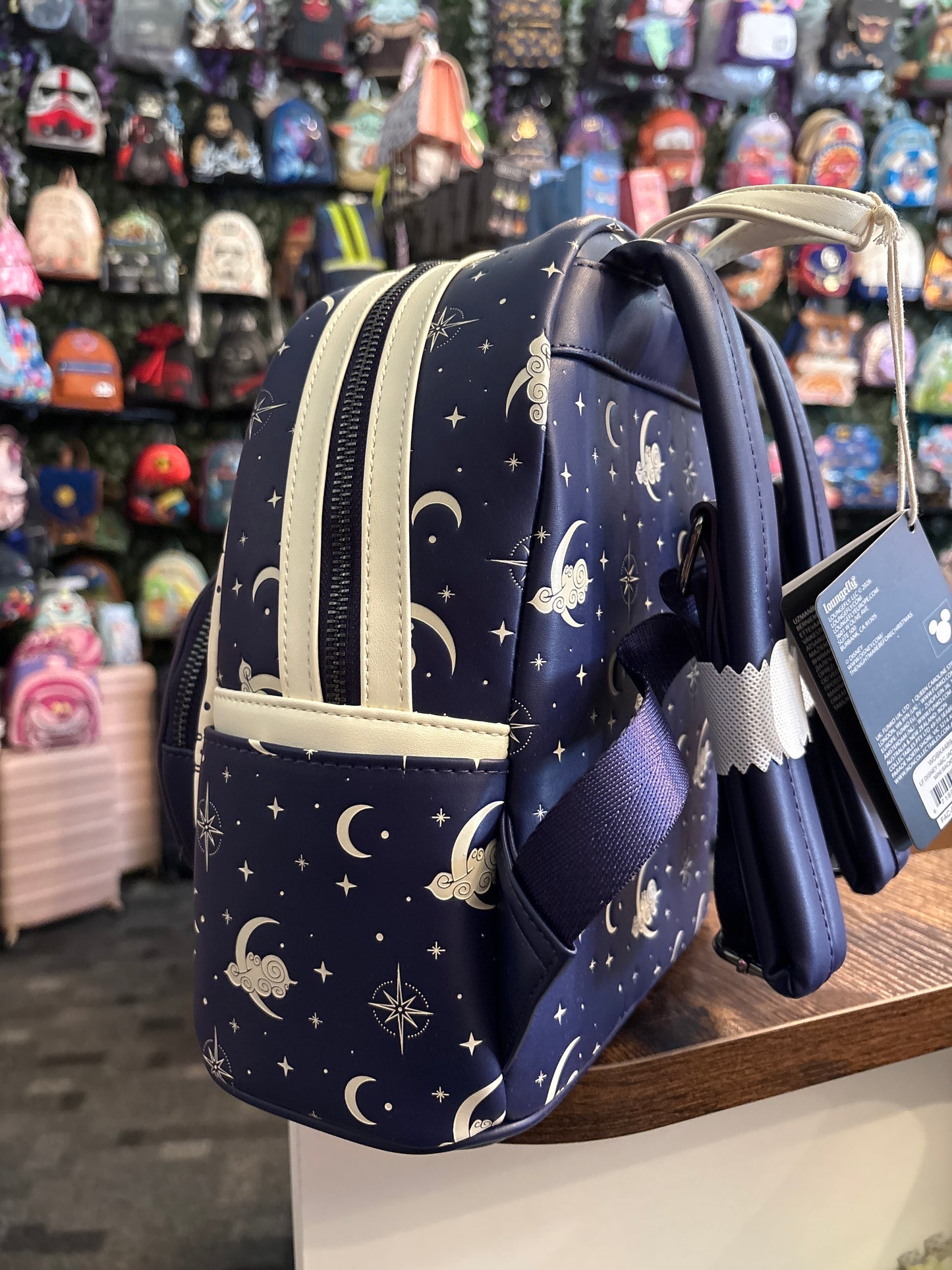 Loungefly Nightmare Before Christmas Jack and Sally Night Sky mini Backpack