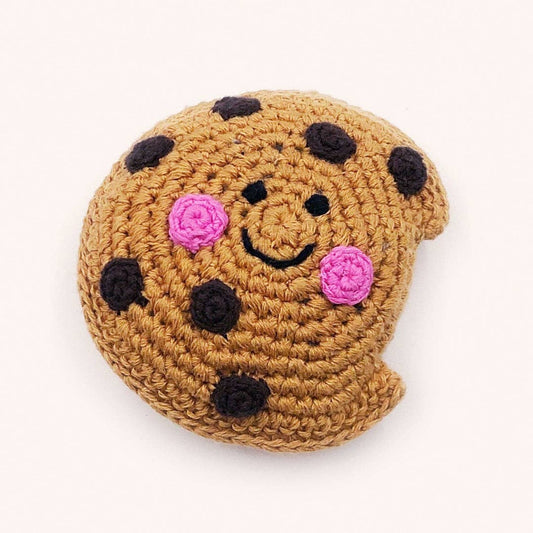 Handmade Chocolate Chip Cookie Rattle – With a Playful Bite