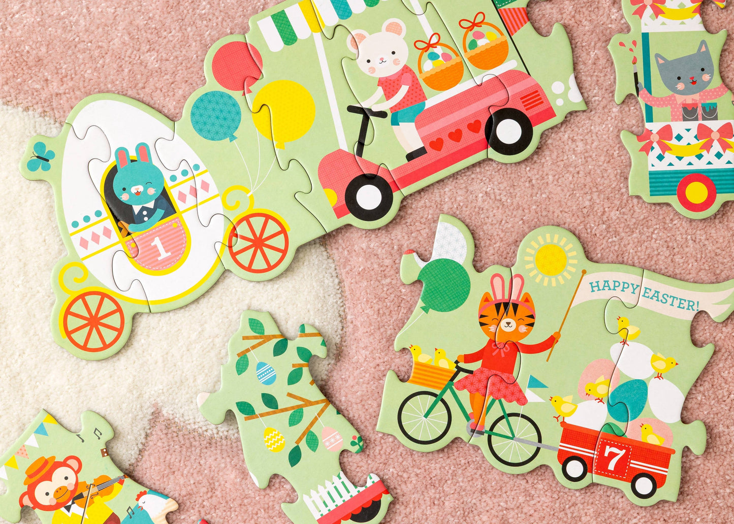 Easter Parade Shaped Floor Puzzle