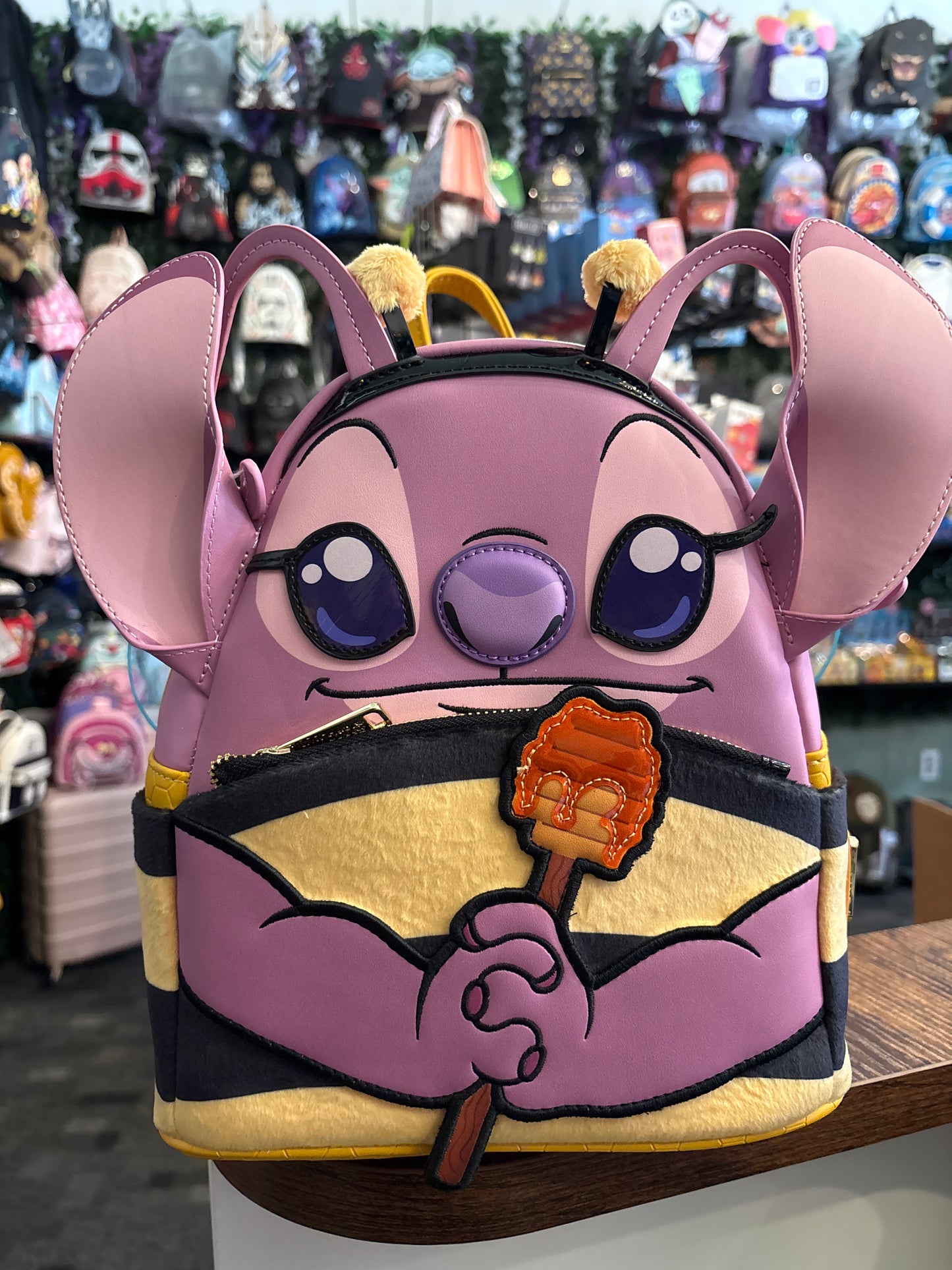 Loungefly Lilo and Stitch Angel Bumblebee Costume mini Backpack