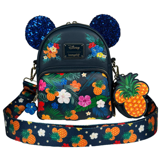 Loungefly Aloha Mickey Convertible Mini Backpack