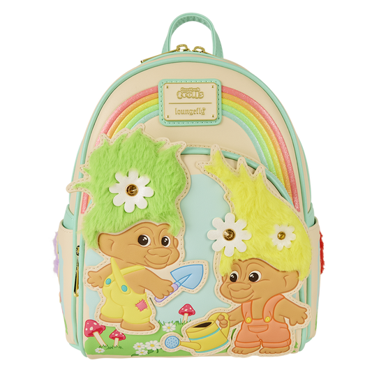 Loungefly Classic Good Luck Trolls Plush Glitter Mini Backpack