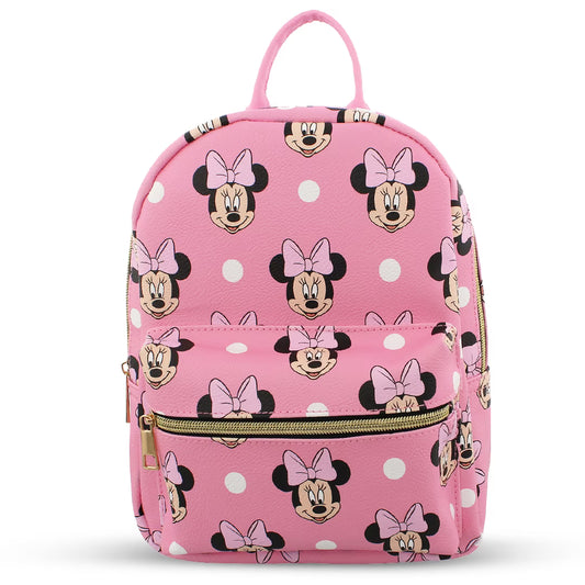 Fast Forward Minnie AOP Pink Full-Size Backpack