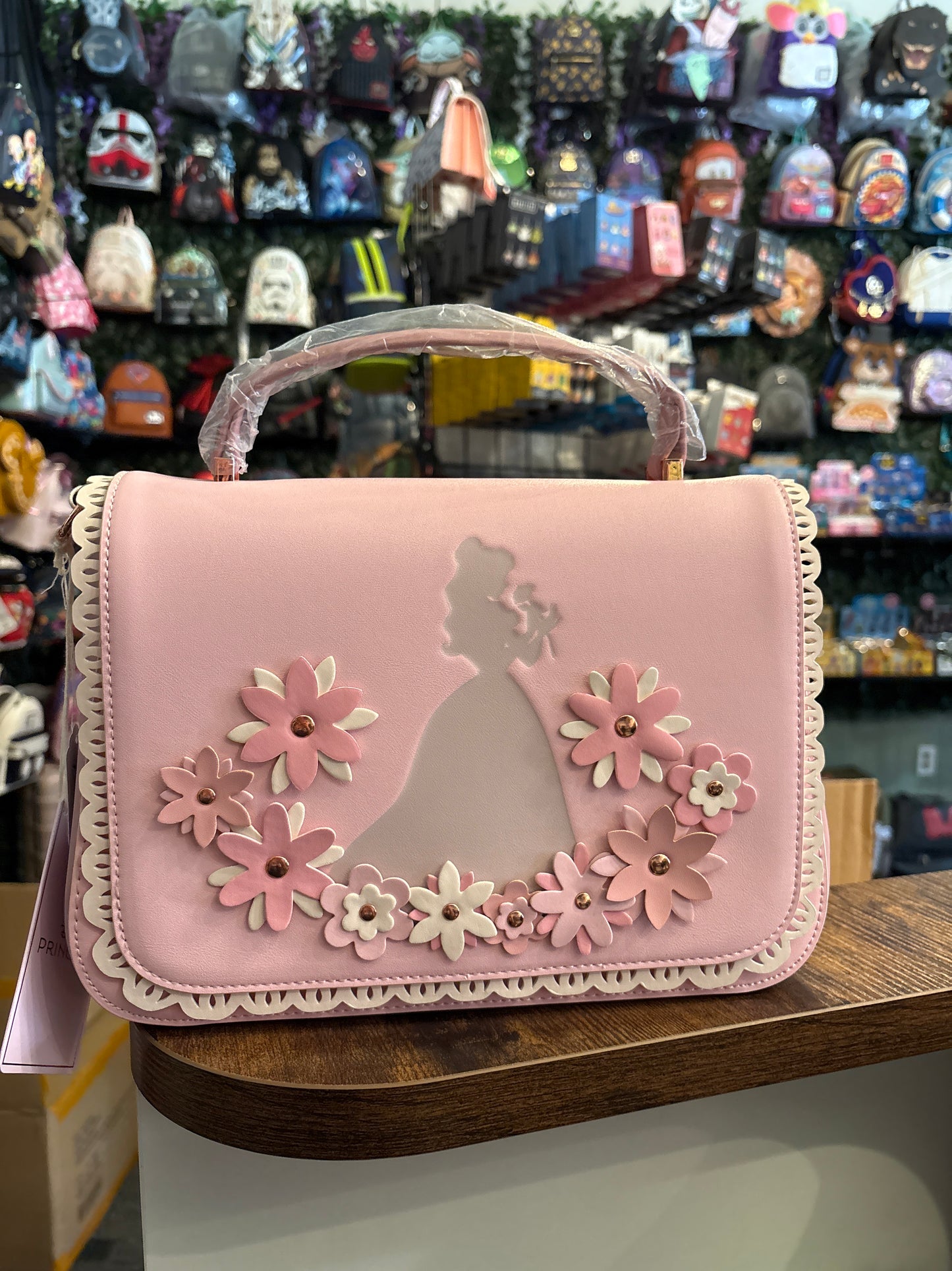 Loungefly Disney Princess Stained Glass Crossbody Bag