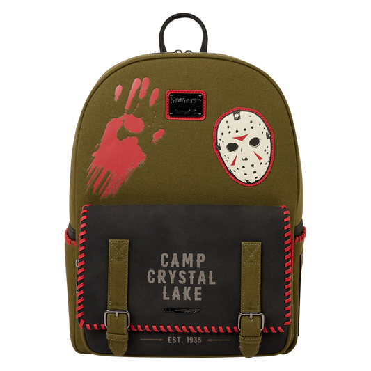 Loungefly Friday the 13th Camp Crystal Lake Full-Size Backpack - Glow in the Dark