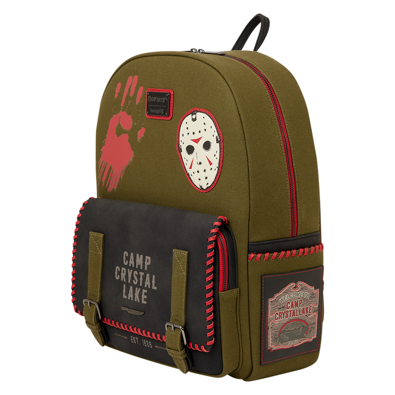 Loungefly Friday the 13th Camp Crystal Lake Full-Size Backpack - Glow in the Dark