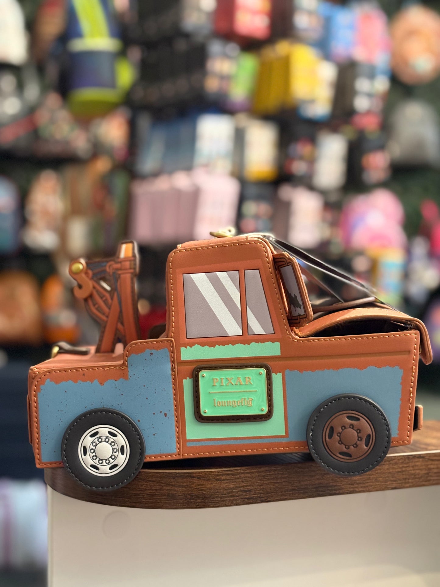 Loungefly Disney Pixar Cars Mater Figural Crossbody