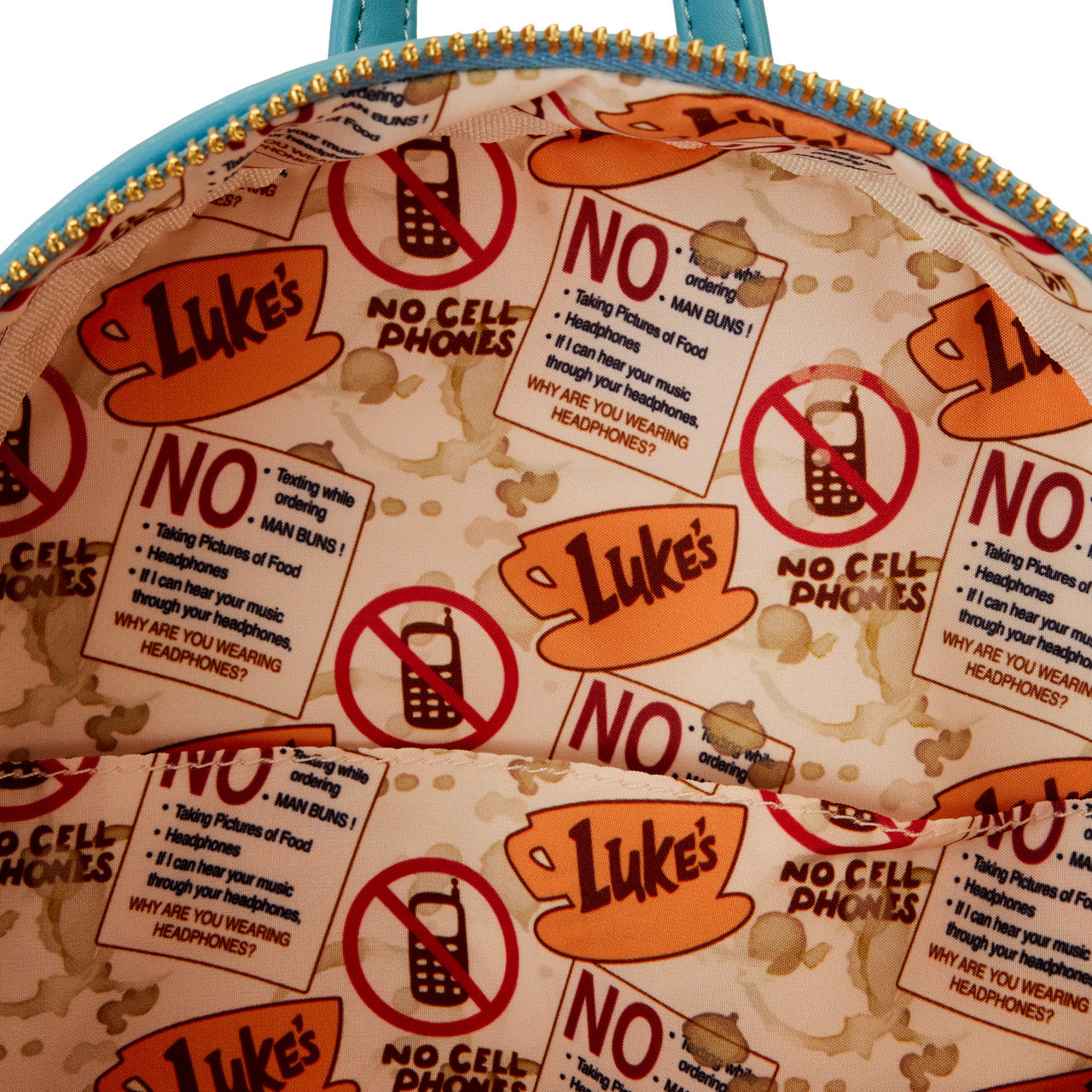 Loungefly Gilmore Girls Luke's Diner Domed Coffee Cup Mini Backpack